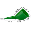 Angled Car Fuel Funnels with Filter (Green and Blue) for DIY Workshop Accessory